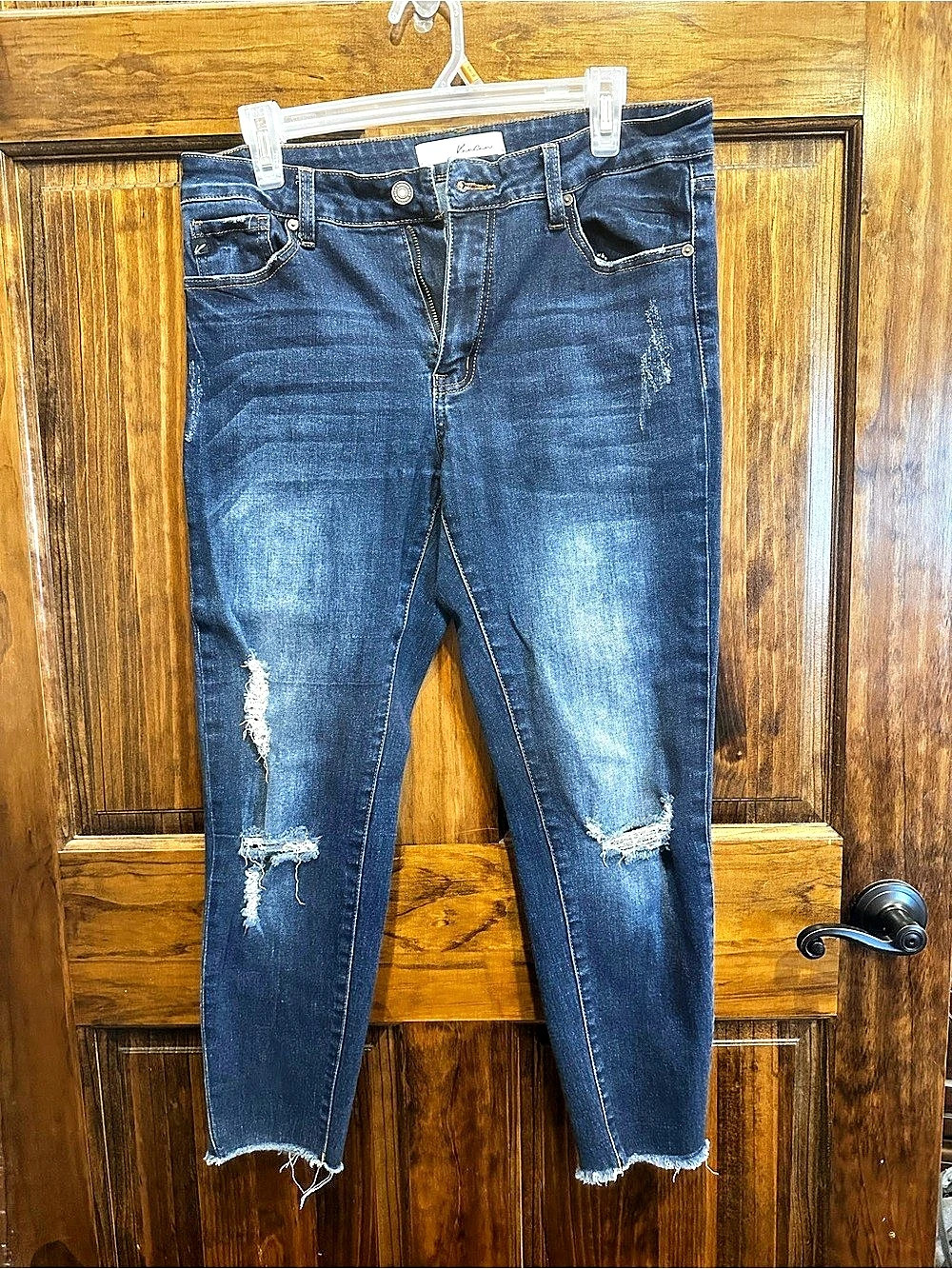 KanCan Distressed Skinny Jeans in Blue Waist 11/29